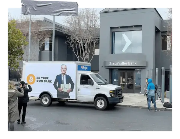 Bitcoin-Truck Silicon Valley Bank