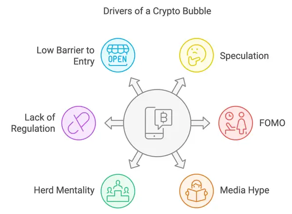 Drivers of a crypto bubble