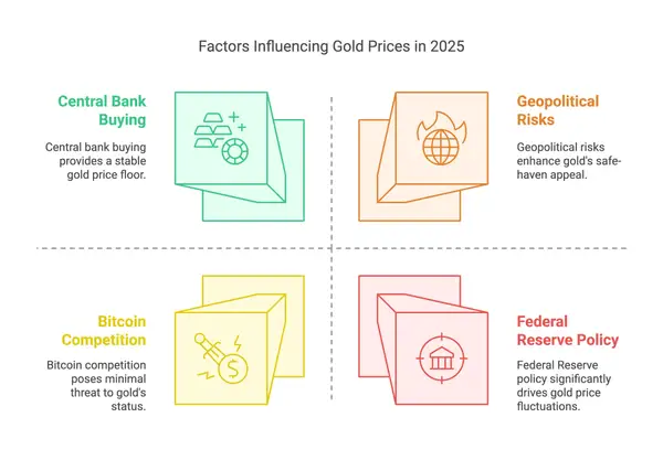 Faktoren, die die Goldpreise im Jahr 2025 beeinflussen