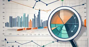 A dynamic stock market graph with arrows