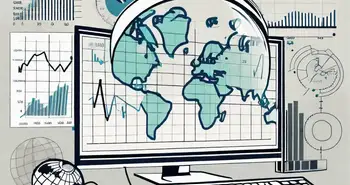 Un gráfico de la bolsa de valores en una pantalla de computadora