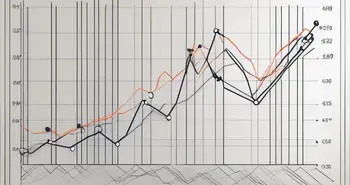 A fluctuating graph line representing the average true range