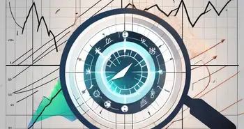 A dynamic stock market chart with a highlighted force index indicator