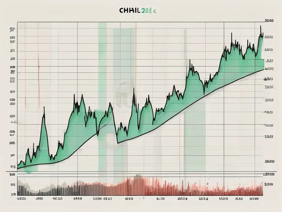 A stock market chart with the chaikin money flow indicator highlighted