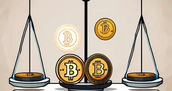 Diverses pièces de cryptomonnaie (comme le bitcoin)