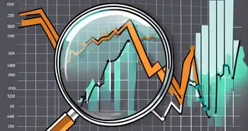 Une loupe survolant une combinaison d'un symbole bitcoin et d'une icône ETF