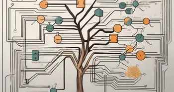 A merkle tree with different interconnected blocks