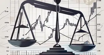 A balanced scale with various currency symbols on both sides