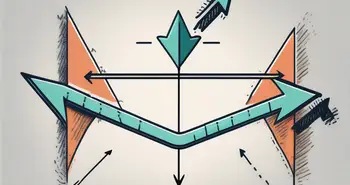 A traditional etf and an inverse etf as two contrasting arrows