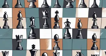 A chess board with different ict tools as chess pieces