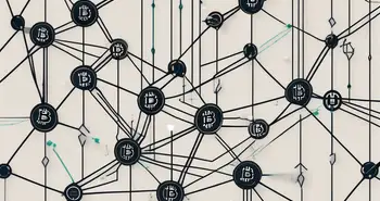 Un vaste réseau de nœuds numériques interconnectés