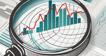 Un gráfico de la bolsa de valores con varios patrones destacados