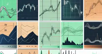 Eine Vielzahl von technischen Analysecharts