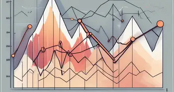 A dynamic graph with various peaks and valleys