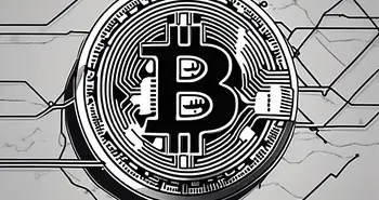 Une représentation symbolique d'un bitcoin