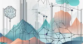 Deux paysages numériques distincts - l'un représentant le web2 avec des éléments tels que des pages web statiques et des serveurs centralisés