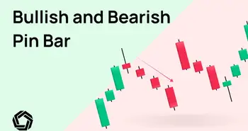 Bullish and bearish pin bar patterns