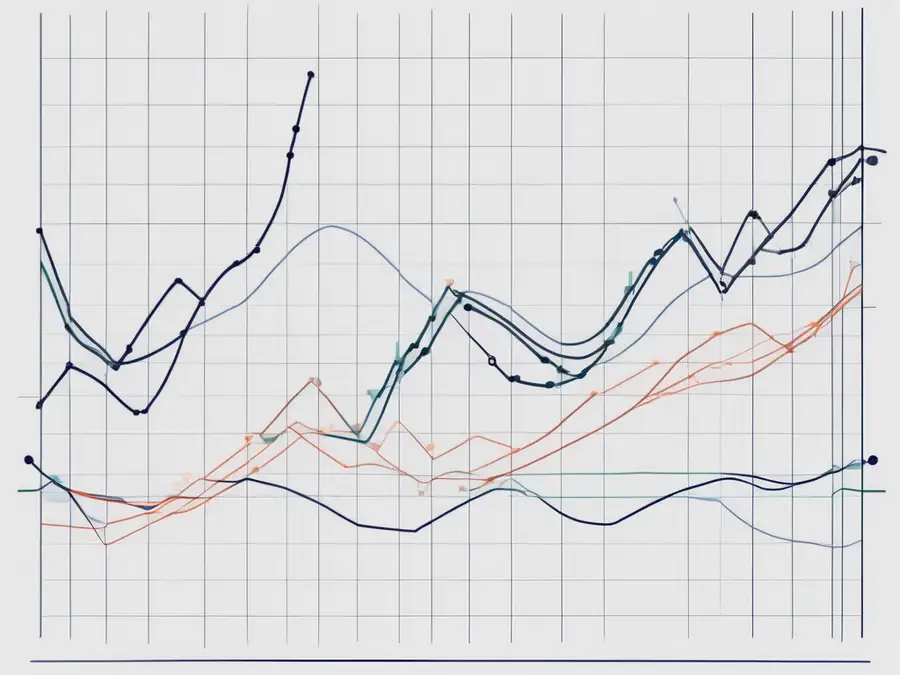 A dynamic line graph