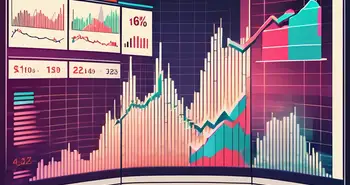 Une scène dynamique du marché boursier mettant en avant un écran de trading numérique affichant un ordre "remplir ou annuler" en action